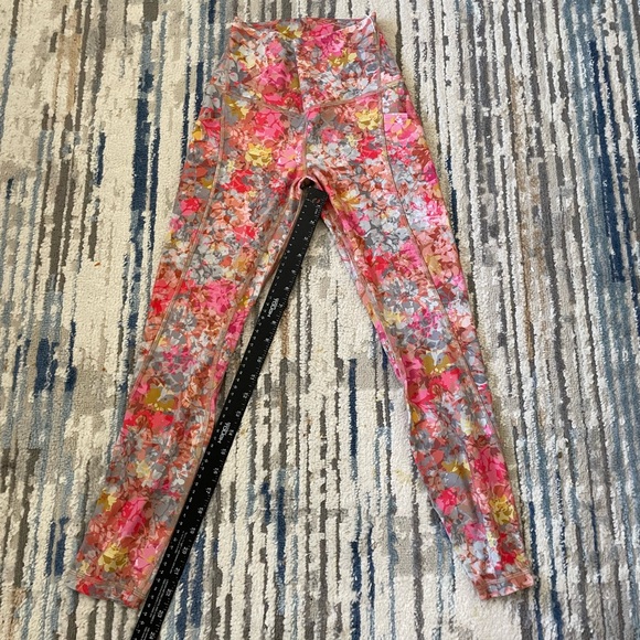 Lululemon Leggings Womens 4 Floral High Rise Gym & Running - Picture 2 of 5